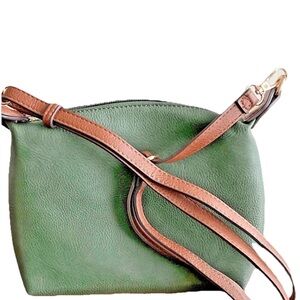 Green and Brown Women's Crossbody Bag
